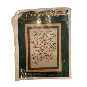 Needle Magic Candlewicking Grapes Kit 5x7 Frame USA Cotton Fabric